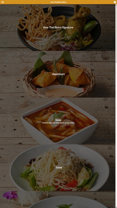 Amy Thai Bistro Screenshot