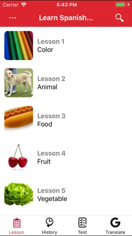 Game screenshot Learn Spanish with pictures mod apk