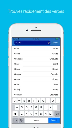 Capture d'écran de Quickverbes Anglais sur iPhone 8