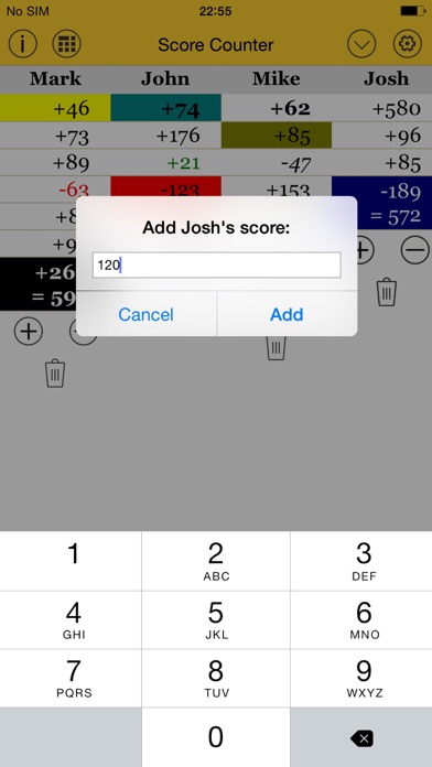 Score Count Screenshot