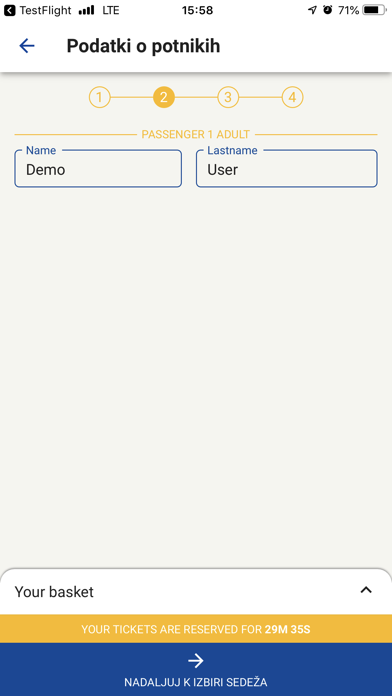 Nomago InterCity Screenshot