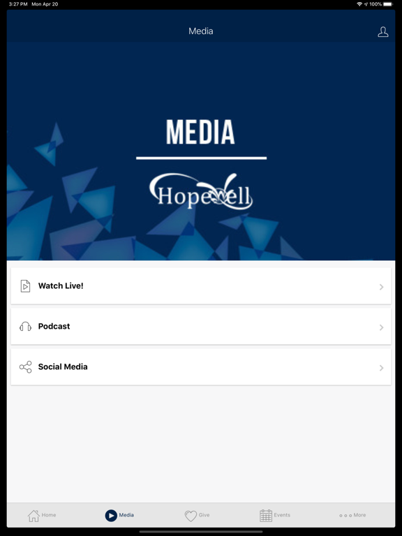 Hopewell Church iPad screenshot 2 - Lifestyle app