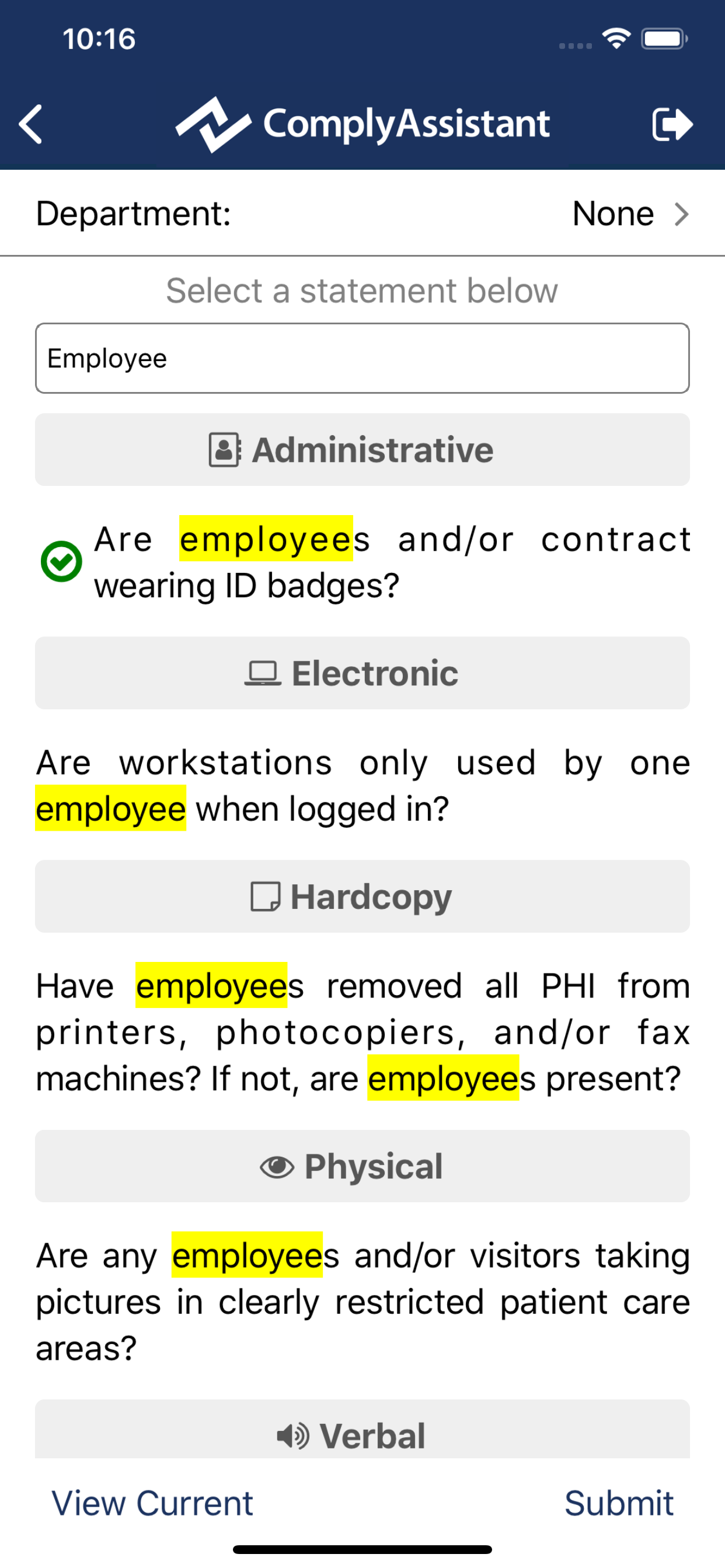 ComplyAssistantMobile screenshot 3