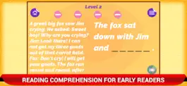Game screenshot Reading Comprehension Kids App apk