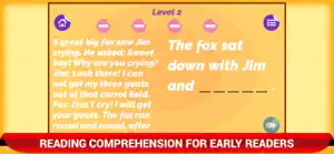 Reading Comprehension Kids App screenshot #2 for iPhone