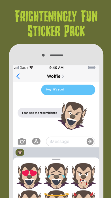 How to cancel & delete Wolfie - Monster Mojis Series from iphone & ipad 3