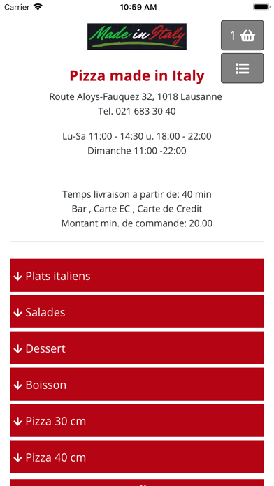 Screenshot #1 pour Pizza Made In Italy - Pizzeria