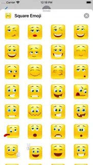 yellow square smileys emoticon iphone screenshot 1