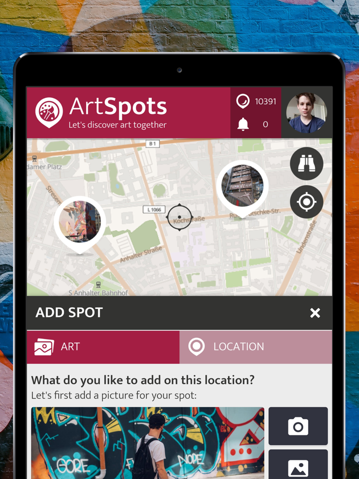 ArtSpots - lets discover art
