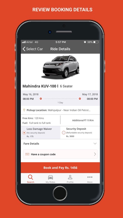 Myles - Self Drive Car Rental Screenshot