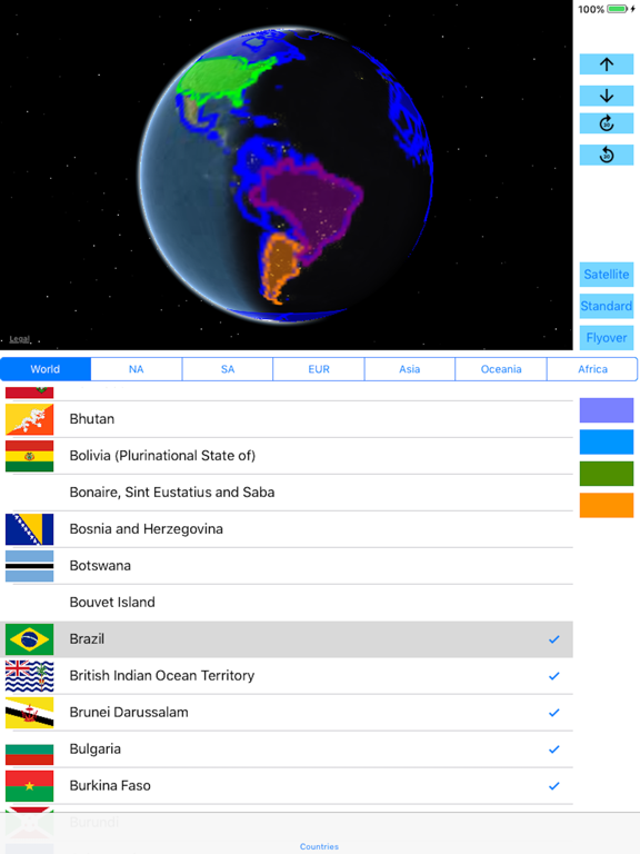 Screenshot #4 pour 3D Visited Countries Pro