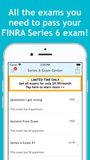Series 6 Exam Center screenshot 4