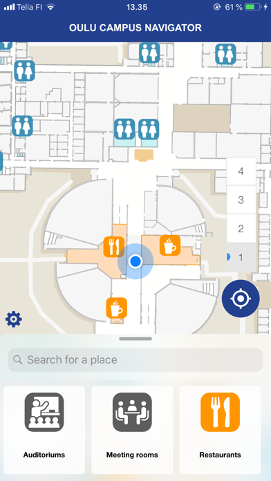 Oulu Campus Navigator Screenshot