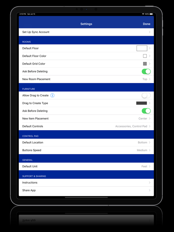 Rooms - Easy Layouts iPad screenshot