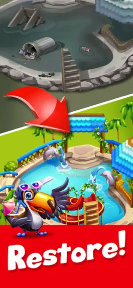 Game screenshot Tropic Trouble Match 3 Builder apk