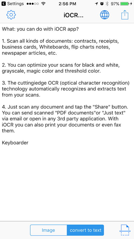#3. image to text & pdf converter (iOS) بواسطة: Chen Hefu