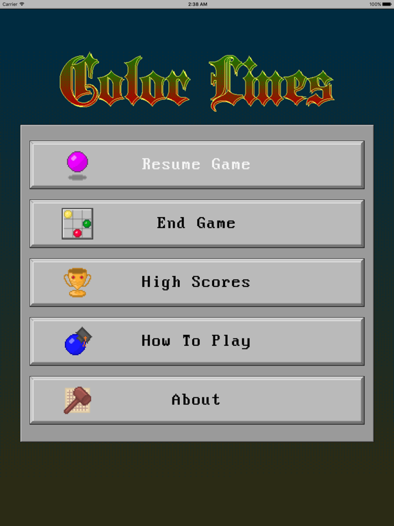 Color Lines GO iPad screenshot 4 - Games app