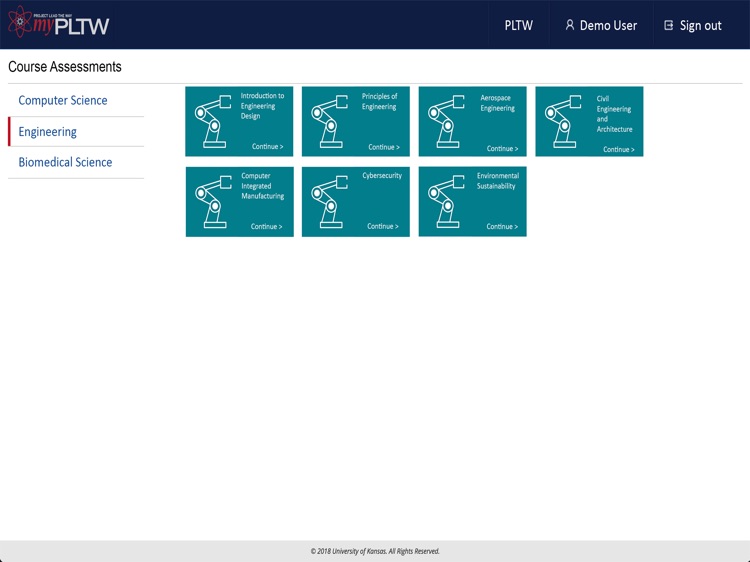 PLTW Kite Student Portal by Achievement and Assessment Institute