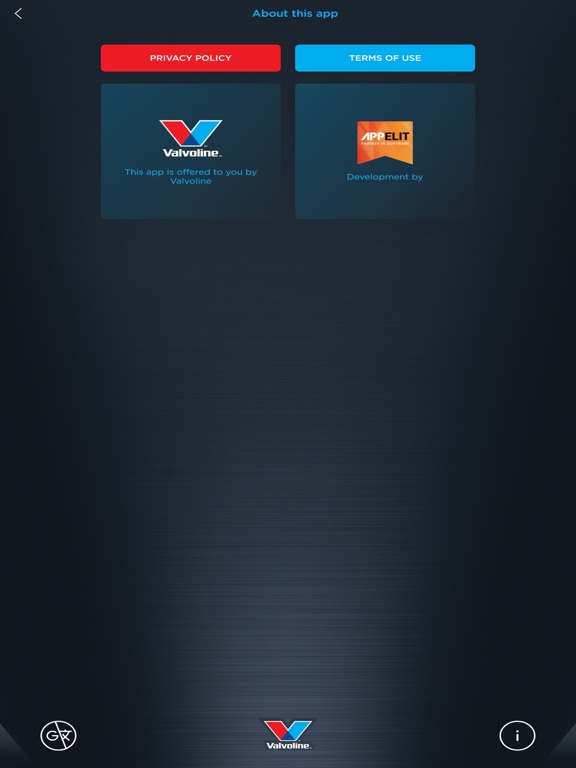 Valvoline Europe iPad screenshot