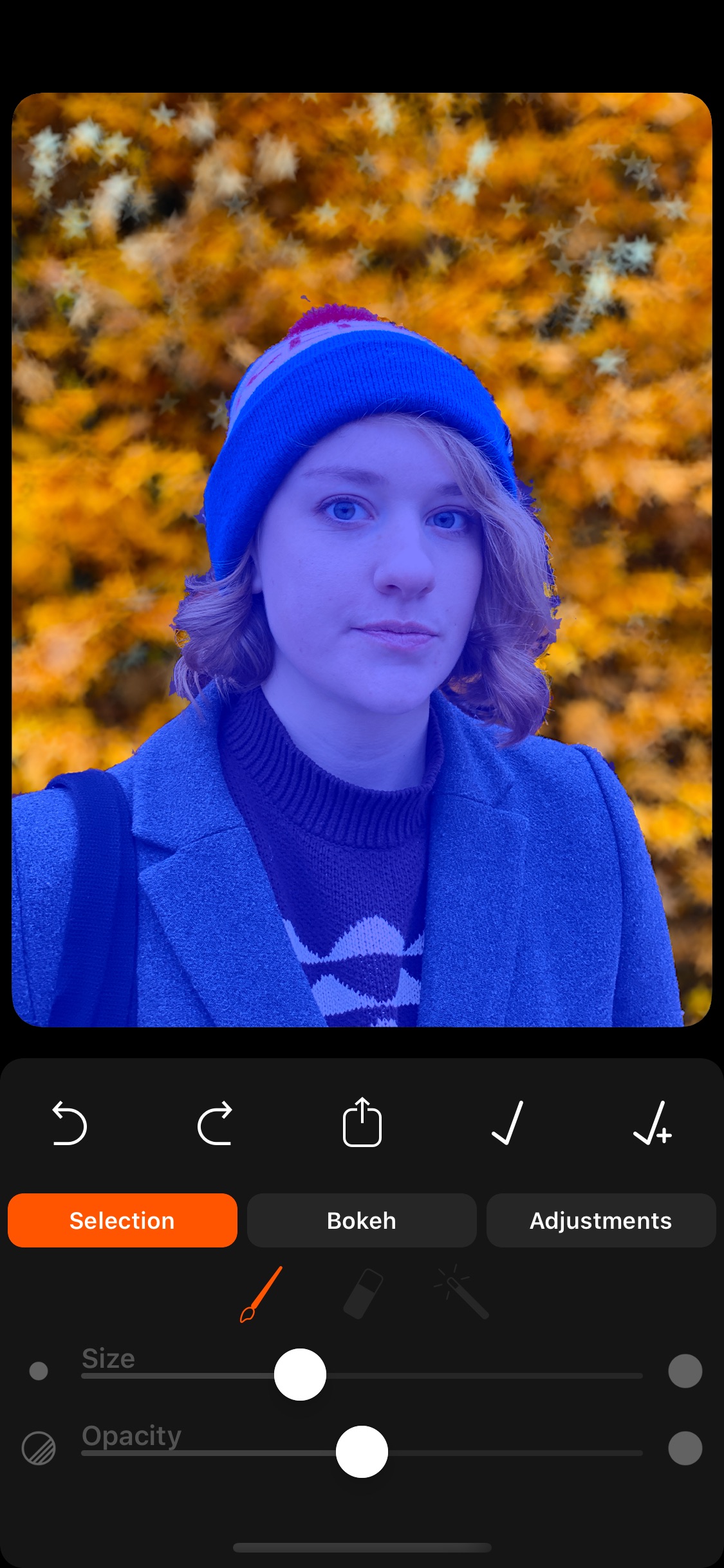 Screenshot do app FabFocus - Portrait Mode Blur