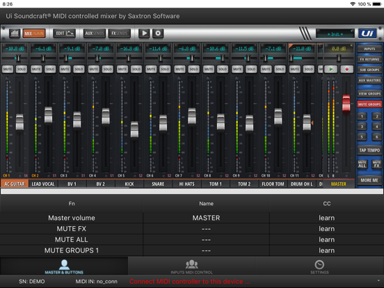 Screenshot #5 pour Ui MIDI mixer