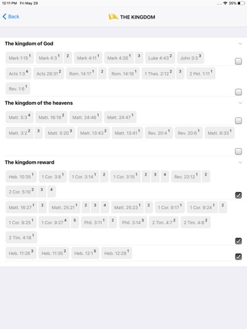 BfA Bible Study Topics iPad screenshot