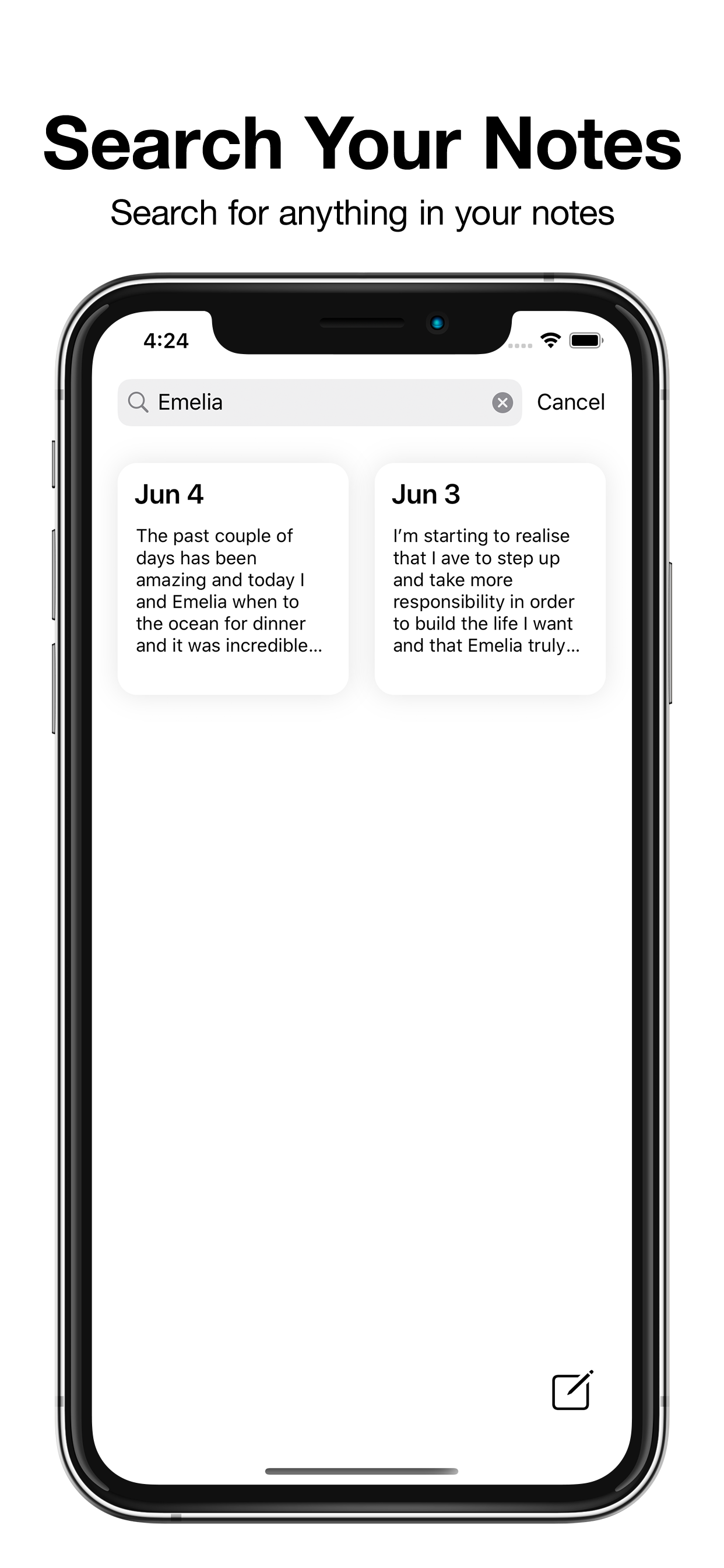 Minimalistic Daily Diary