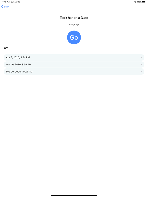 Time and Again iPad screenshot 4 - Lifestyle app