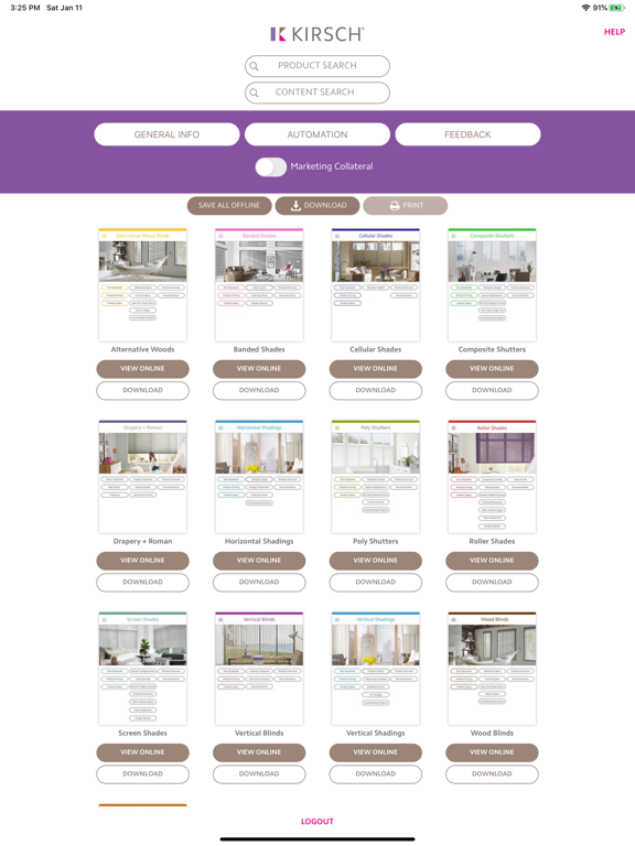 Kirsch Ref Guide iPad screenshot 2 - Business app