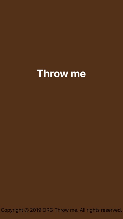 Throw me app