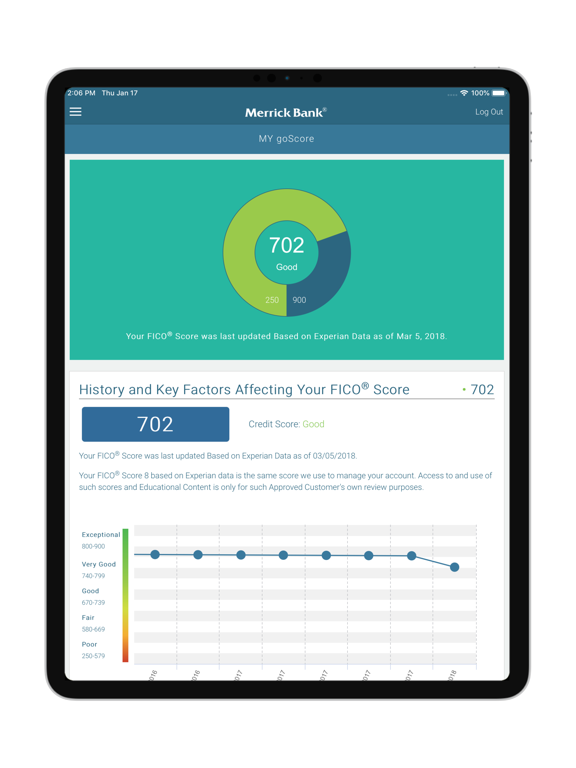 Merrick Bank Mobile iPad screenshot 4 - Finance app