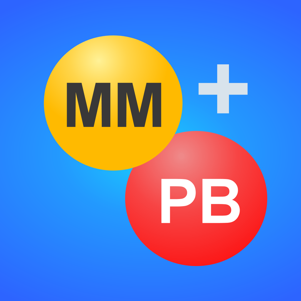 Mega Millions + Powerball App Icon