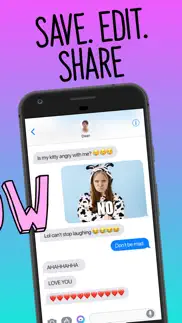 How to cancel & delete faces - video, gif for texting 3