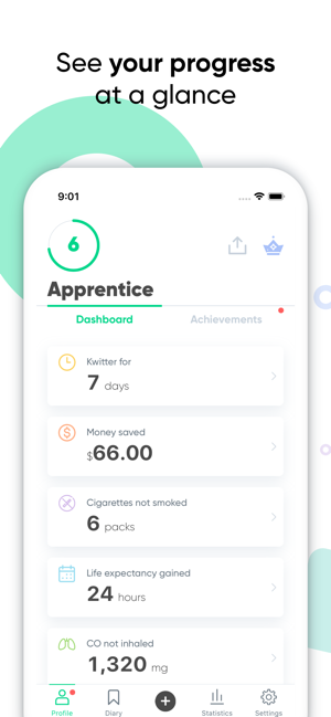 Kwit - Quit smoking and vaping(圖2)-速報App