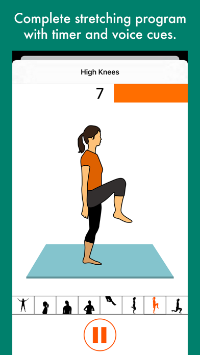 Run 10k - interval training coach + stretch program Screenshot 3