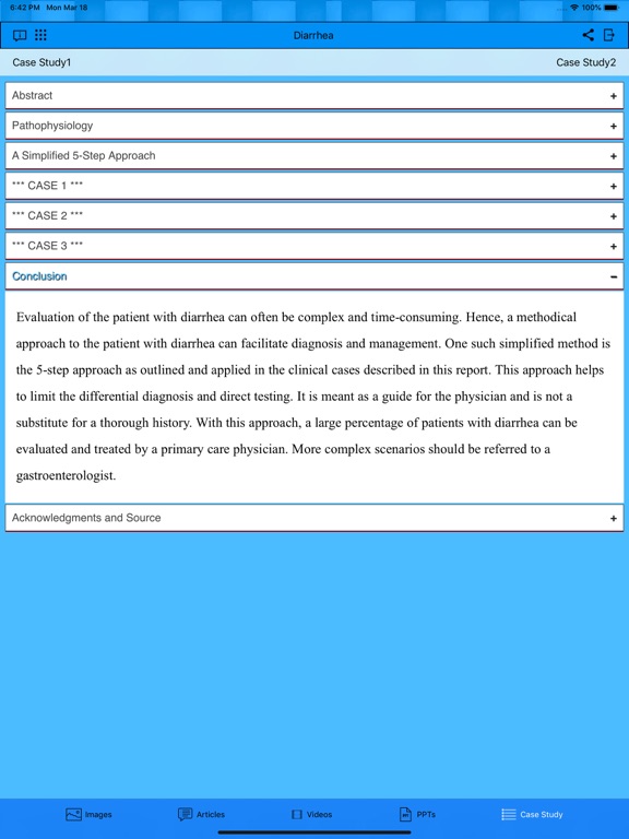 Diarrhea iPad screenshot