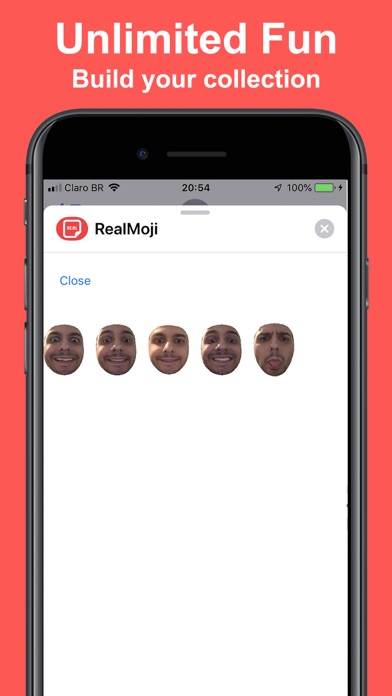 Screenshot #2 pour RealMoji: Funny Face Stickers