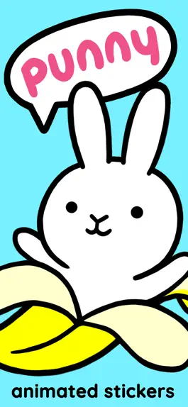 Game screenshot # Punny Bunny Animated Sticker mod apk
