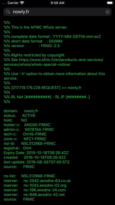 Screenshot #3 pour Whois - Lookup & Availability