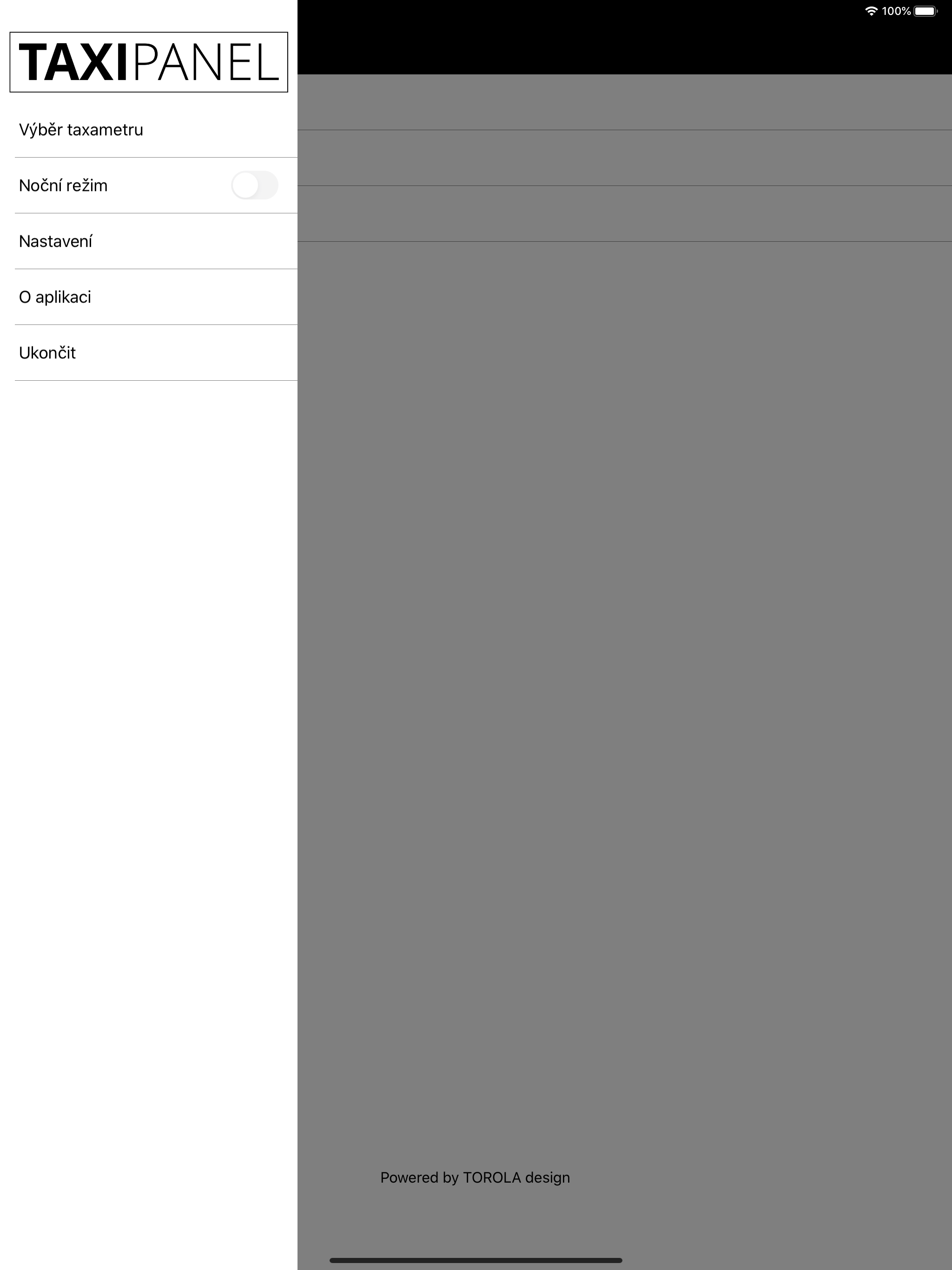 Taxipanel