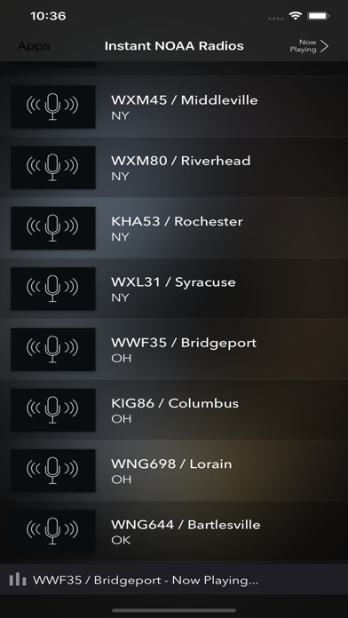 Screenshot #3 pour Instant NOAA Radios Lite