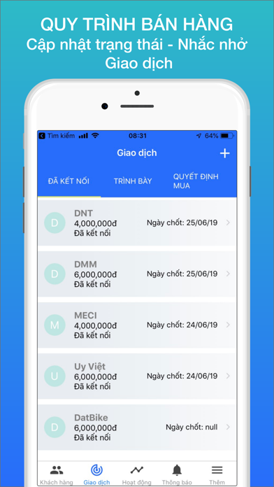 CRM: Contacts & Deals Screenshot