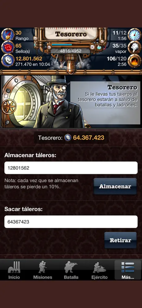 Juego Steampunk Móvil