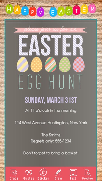 Easter Invitation Card Wishes screenshot-3