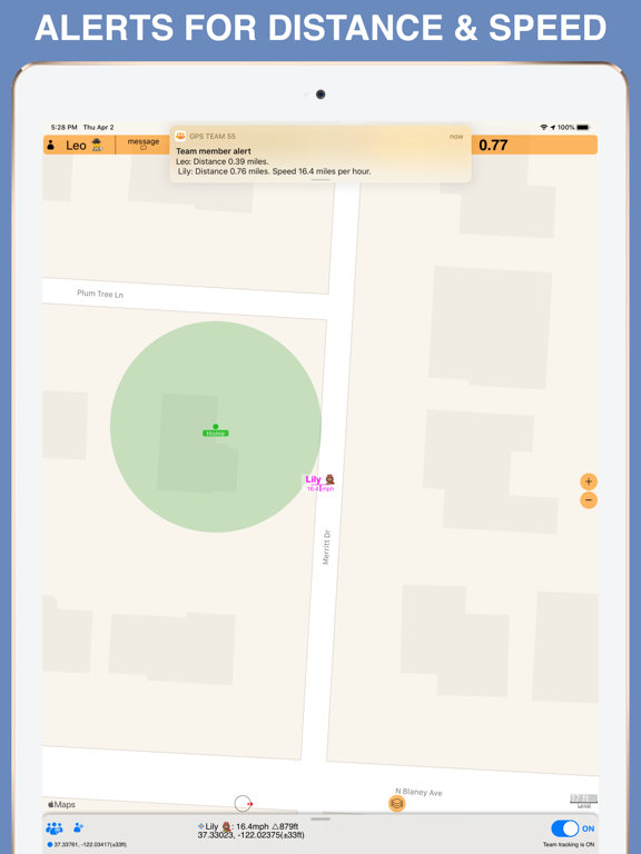 GPS Team 55 iPad screenshot 4 - Navigation app