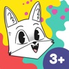 Coloring Fun with Fox & Sheep icon