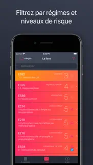 additifs alimentaires iPhone Captures Décran 4