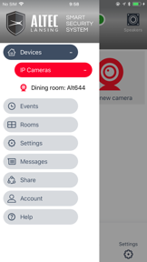 Altec Smart Security System screenshot