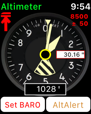 Aviation Altimeter for Watch