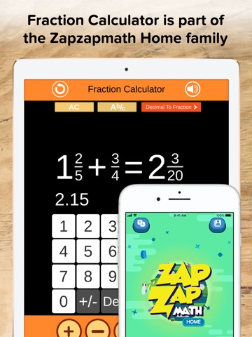 Fraction Calculator + Decimalsのおすすめ画像1